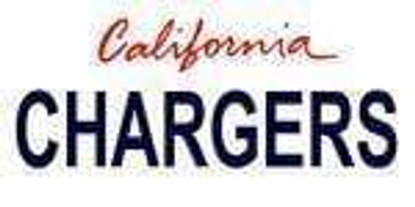California State Background License Plate - Charger