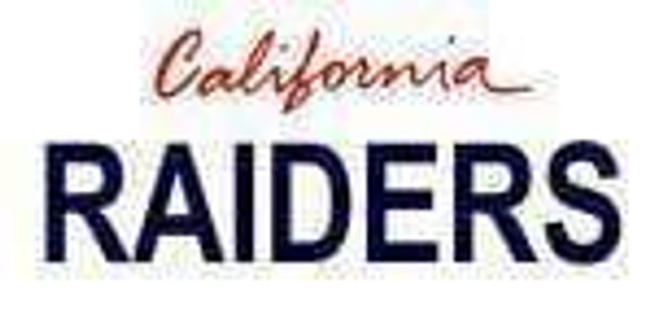 California State Background License Plate - Raider