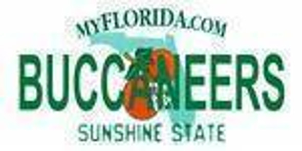 Florida State Background License Plate - Buccaneer