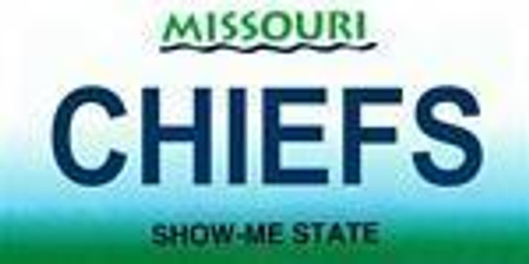 Missouri State Background License Plate - Chief