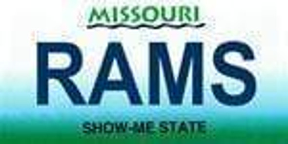 Missouri State Background License Plate - Ram