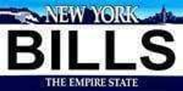 New York State Background License Plate - Bill