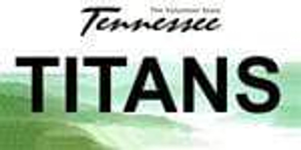 Tennessee State Background License Plate - Titan