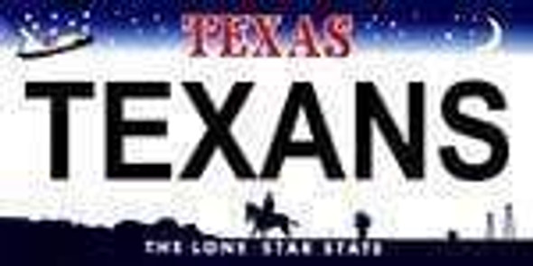 Texas State Background License Plate - Texan