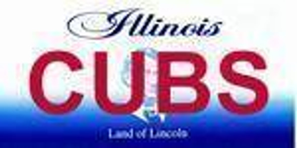 Illinois State Background License Plate - Cub