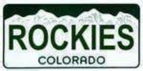 Colorado State Background License Plate - Rockie