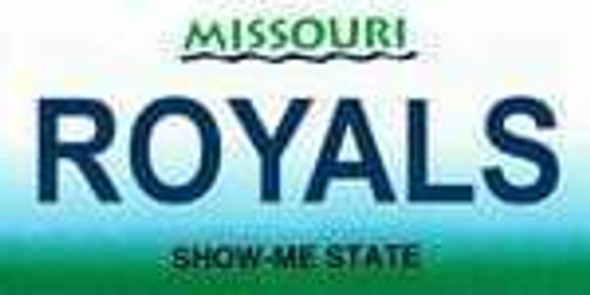 Missouri State Background License Plate - Royal