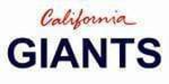 California State Background License Plate - Giant