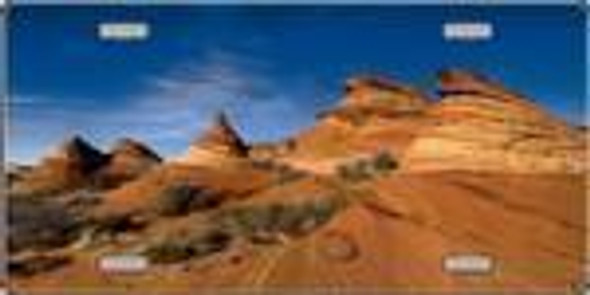 Southwest United States Mountain Buttes - Full Color Photography License Plate