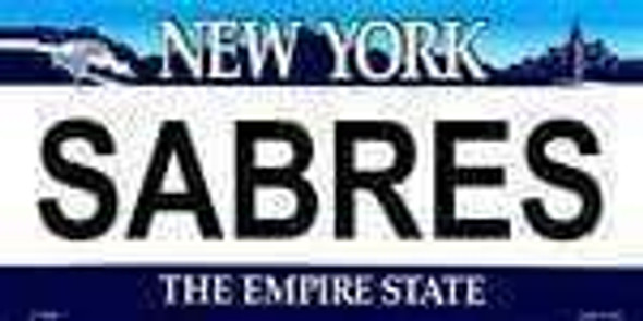 New York State Background License Plate - Sabre