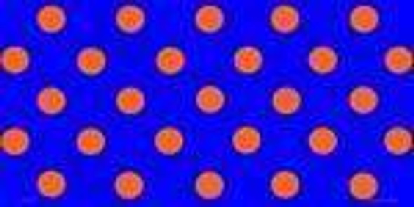 Polka Dots - Orange Dots Royal Blue Blank