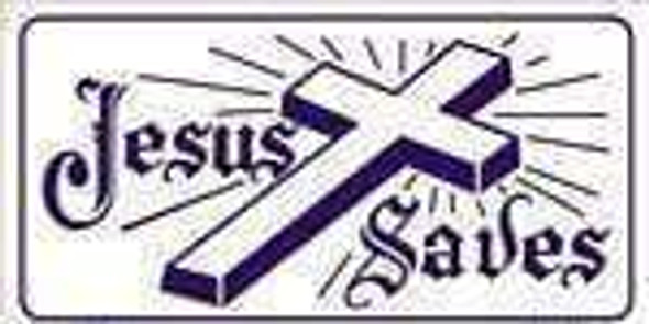 Jesus Saves  License Plate