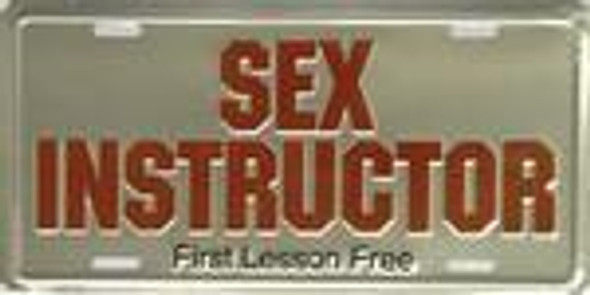 Sex Instructor License Plate