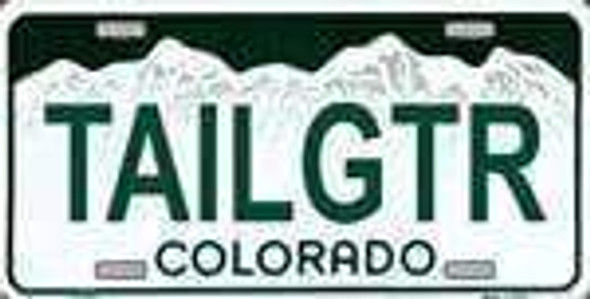 Colorado State Background License Plate