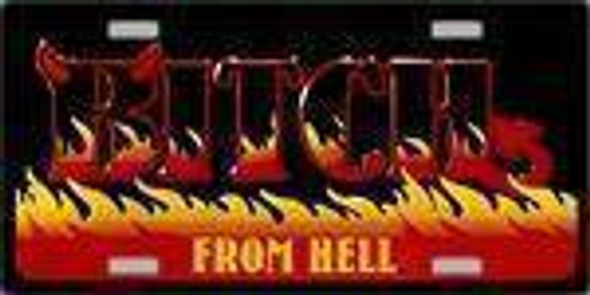 Bitch From Hell License Plate
