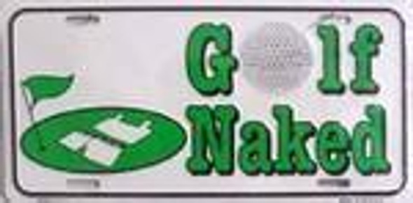 Golf Naked license Plate