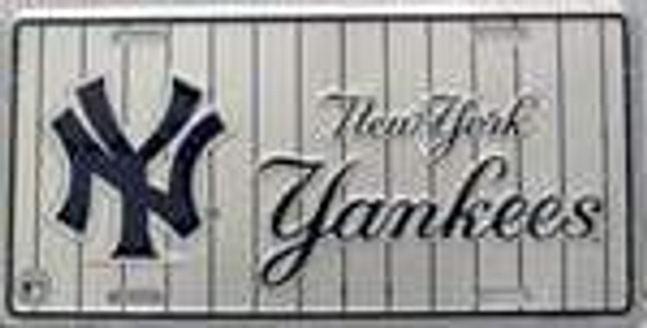 NY New York Yankees Pinstripe License Plate