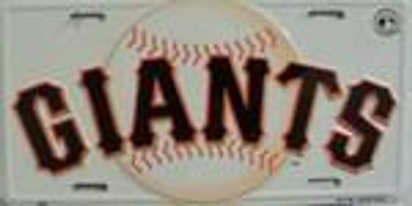 SF San Francisco Giants MLB Baseball License Plate