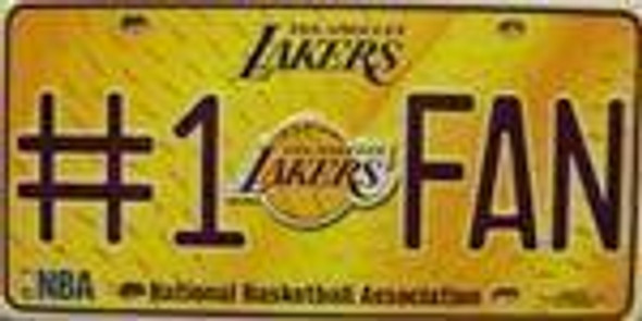 Lakers #1 Fan License Plate