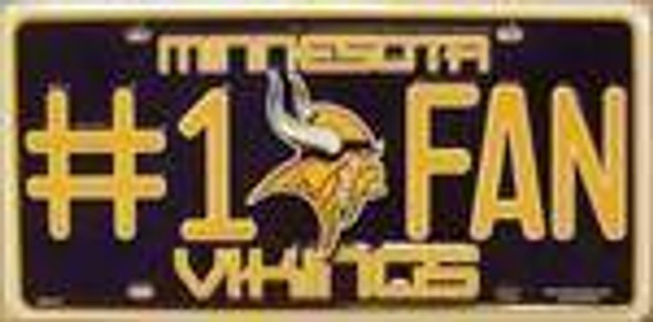 Minnesota Vikings #1 Fan License Plate