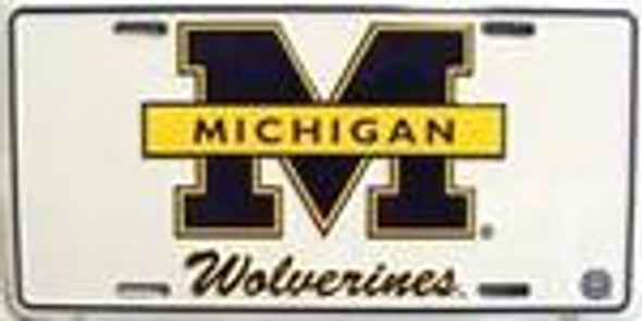 University of Michigan Wolverines College License Plate