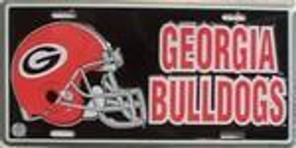 Georgia Bulldogs Helmet - College License Plate