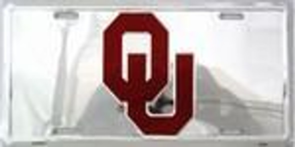 Oklahoma Sooners  Chrome License Plate