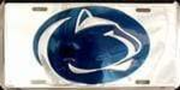Penn State Chrome License Plate