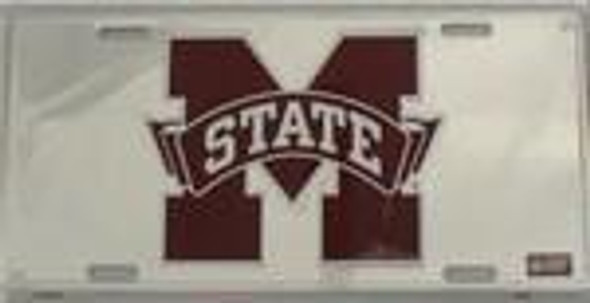 Mississippi State Chrome License Plate