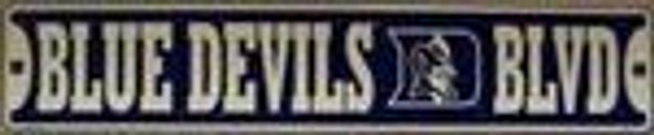 Duke Blue Devils Blvd Street Sign