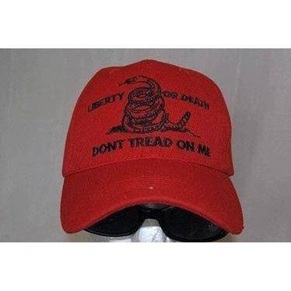 Liberty or Death Don't Tread on Me Cap (red)