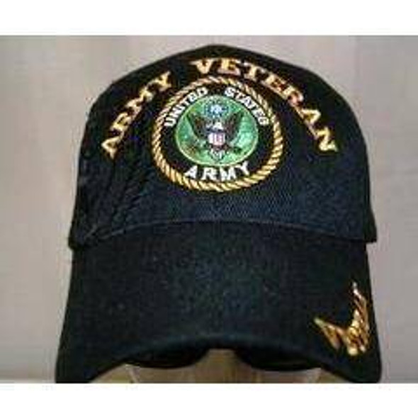 US Army Veteran United States Black Cap