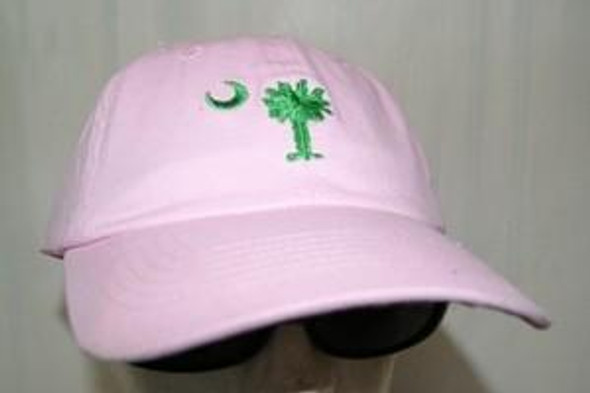 Pink and Green South Carolina Cap