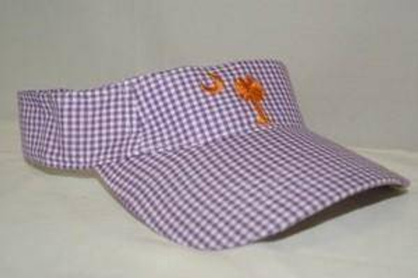 Grape Gingham Visor