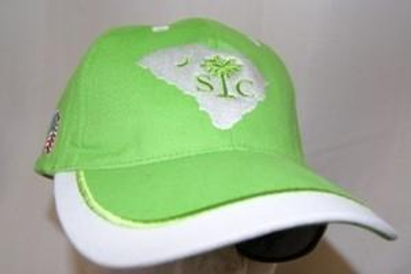 Green South Carolina Map Cap
