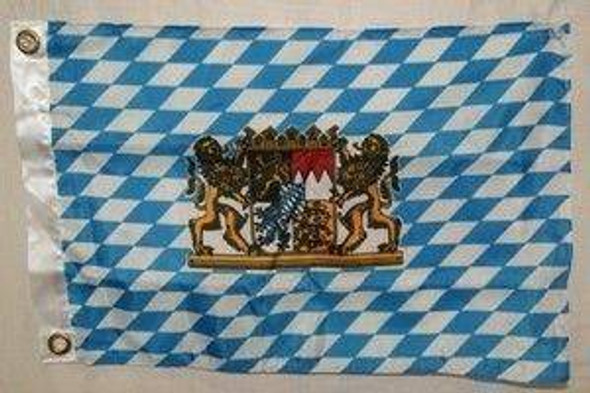 Bavaria with Crest Flag 12 x 18 inch with grommets