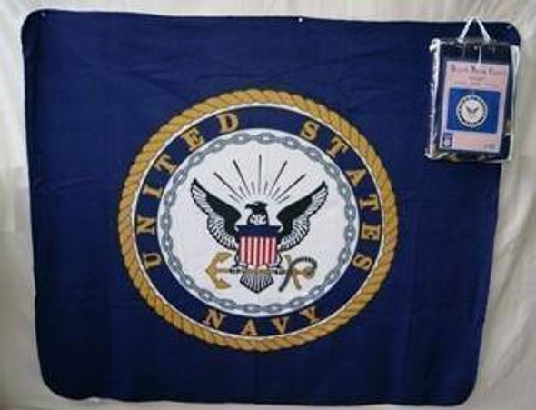 U.S. Navy Fleece Blanket - 50 x 60 inches - Clearance