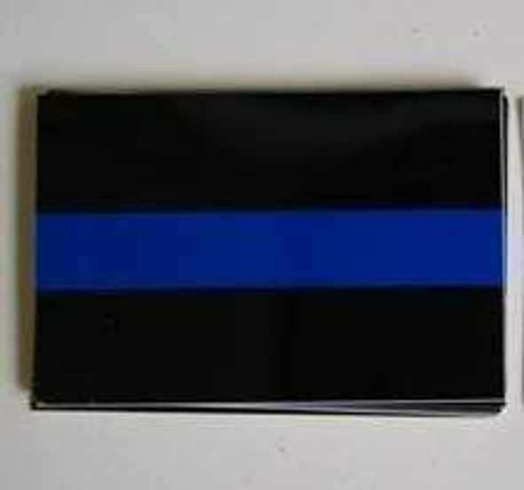 Blue and Black Striped Bumper Sticker