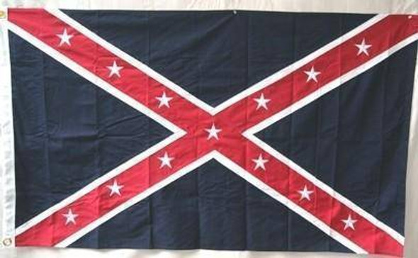 Army of the Trans-Mississippi Flag (Taylor) Reverse Color Cotton Flag 3 x 5 ft.