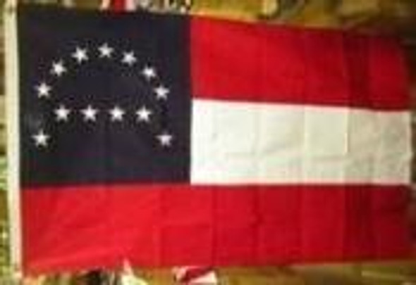 Robert E Lee Flag - Cotton - 1st National - 3 x 5 ft.