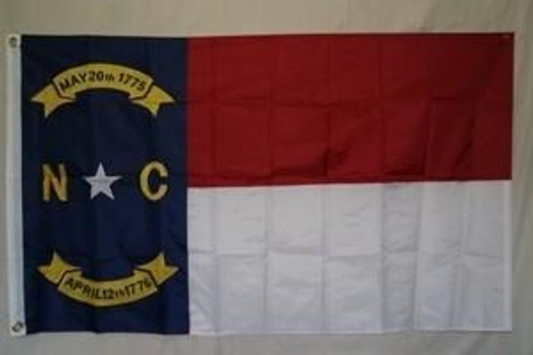 State of North Carolina Flag Nylon Embroidered 2x3ft