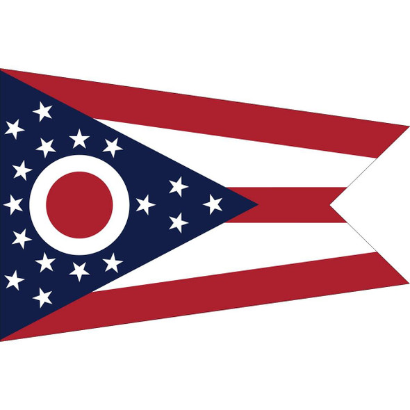 State of Ohio Flag Nylon Embroidered