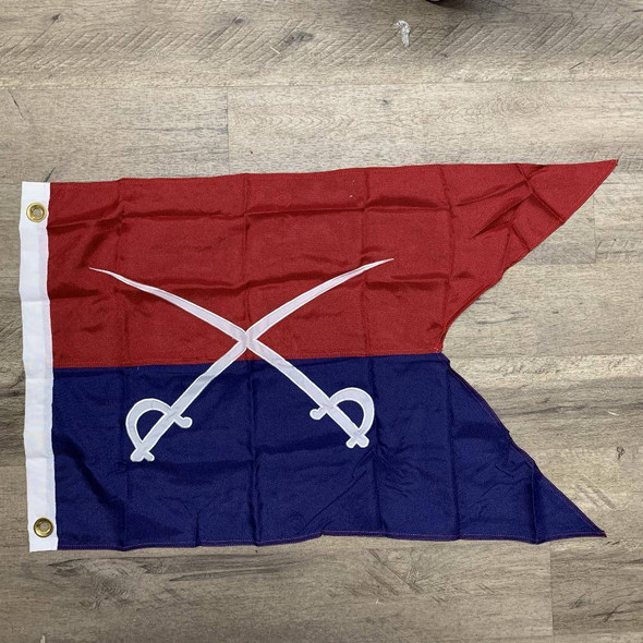 2x3 ft Custer Flag 2 ply Nylon Embroidered Guidon.