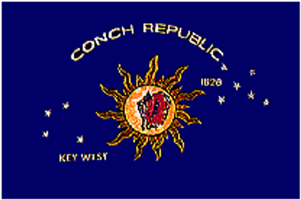 Conch Republic Flag - Key West Flag - 2 X 3 ft. Junior - Standard