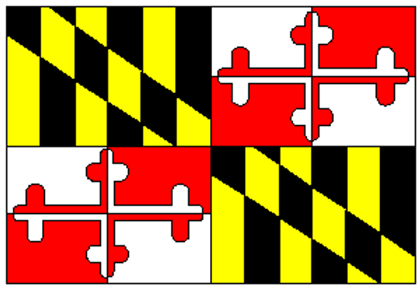 State of Maryland Flag 4 X 6 Inch pack of 10