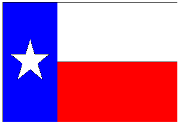 State of Texas Flag 4 X 6 Inch pack of 10