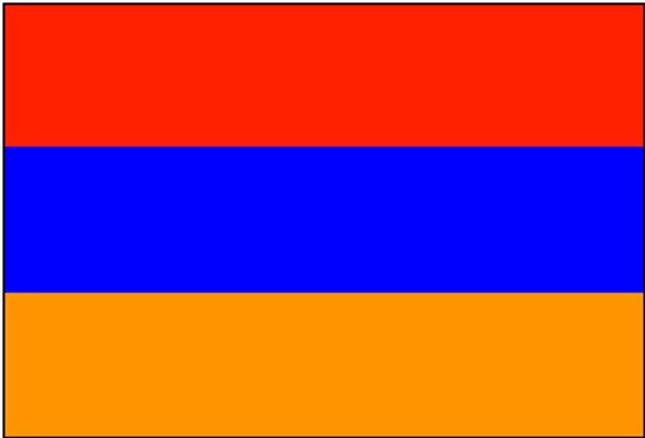 Armenia Flag 4 X 6 inch on stick