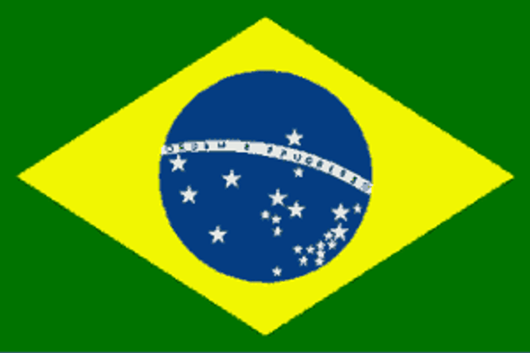 Brazil Flag 4 X 6 Inch pack of 10