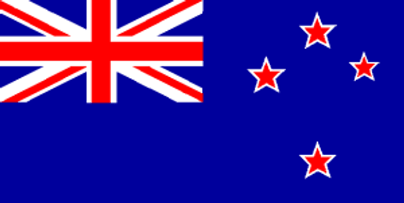 New Zealand Flag 4 X 6 inch on stick