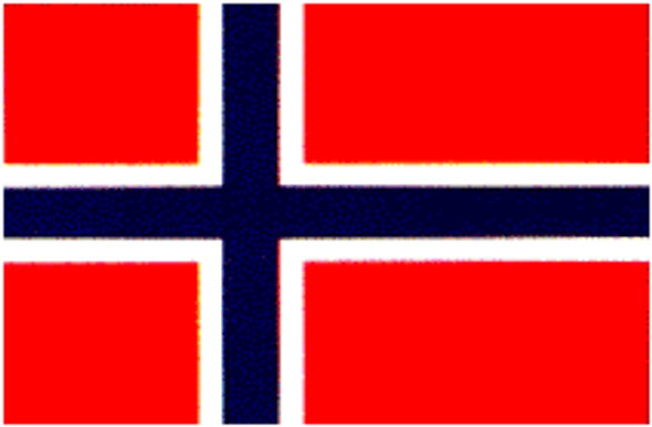 Norway Flag 4 X 6 inch on stick